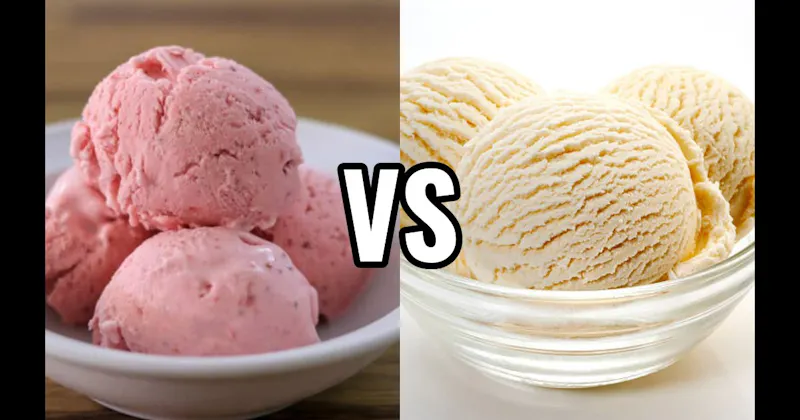 Strawberry Ice Cream vs. Vanilla Ice Cream