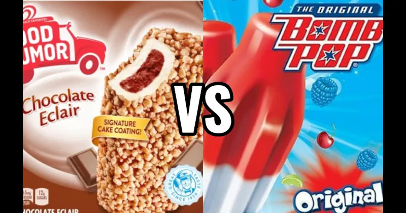 Bomb Pop vs. Chocolate Eclair Bar
