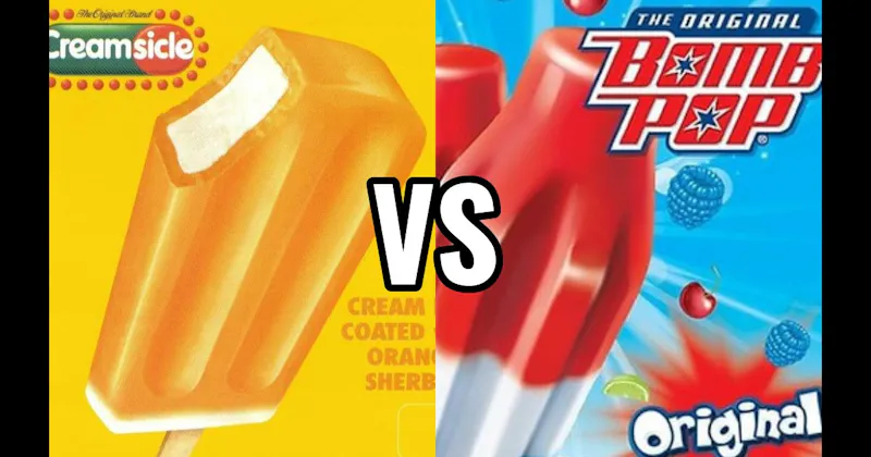 Bomb Pop vs. Orange Creamsicle Bar