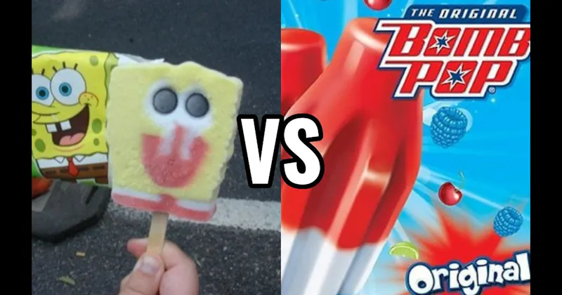 Bomb Pop vs. SpongeBob Popsicle