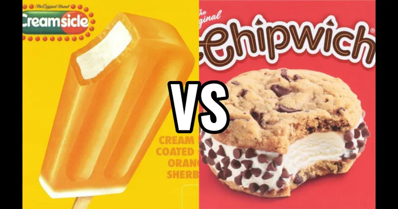 Chipwich vs. Orange Creamsicle Bar
