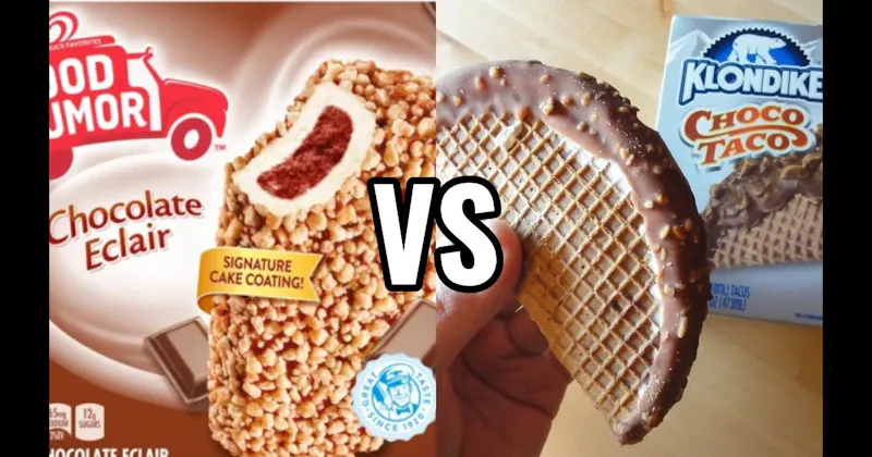 Choco Taco vs. Chocolate Eclair Bar