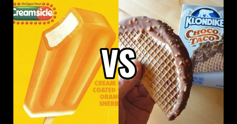 Choco Taco vs. Orange Creamsicle Bar