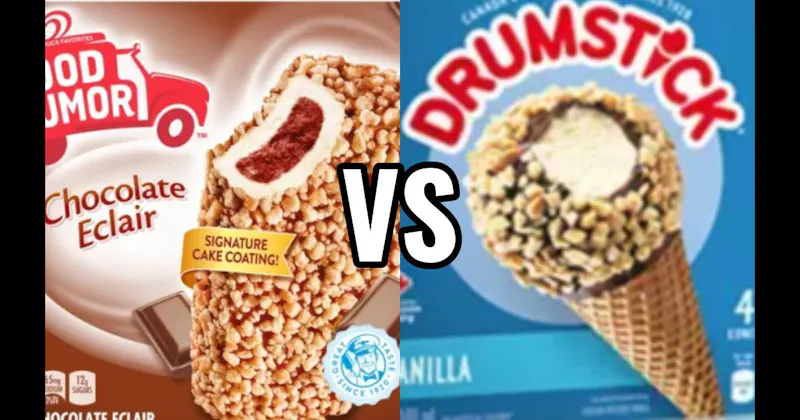 Chocolate Eclair Bar vs. Drumstick