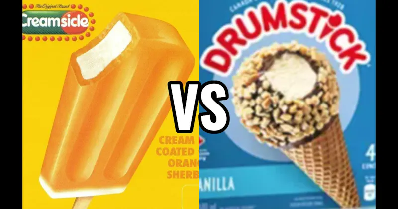 Drumstick vs. Orange Creamsicle Bar
