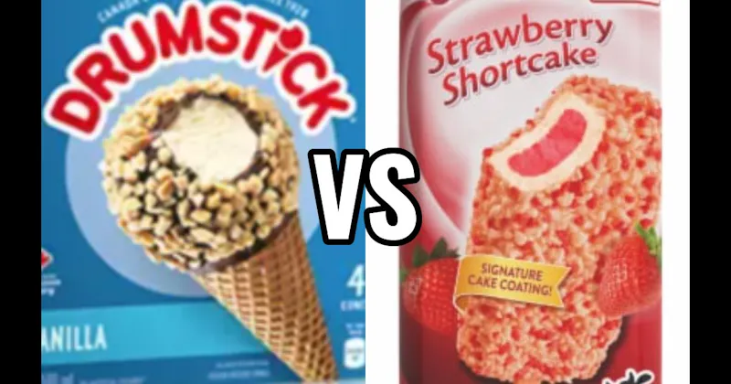 Drumstick vs. Strawberry Shortcake Bar