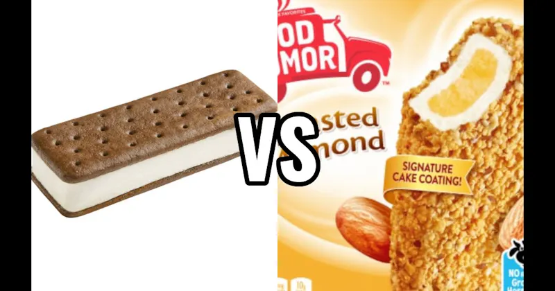 Ice Cream Sandwich vs. Toasted Almond Bar