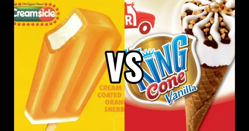 King Cone vs. Orange Creamsicle Bar