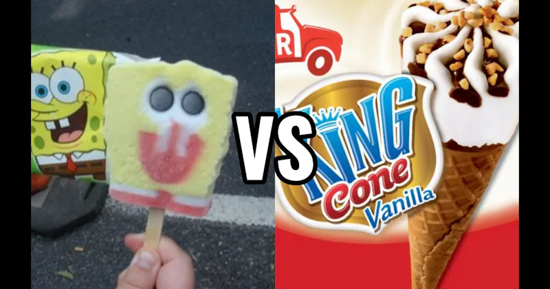 King Cone vs. SpongeBob Popsicle