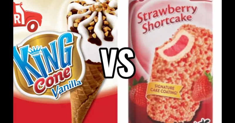 King Cone vs. Strawberry Shortcake Bar