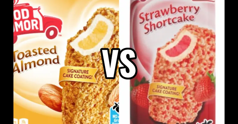 Strawberry Shortcake Bar vs. Toasted Almond Bar