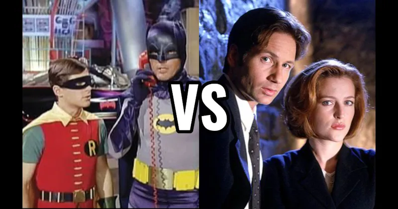 Batman & Robin (1960s series) vs. Mulder & Scully (The X-Files)