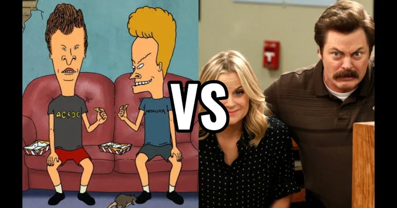 Beavis & Butt-Head (Beavis and Butt-Head) vs. Leslie Knope & Ron Swanson (Parks and Recreation)