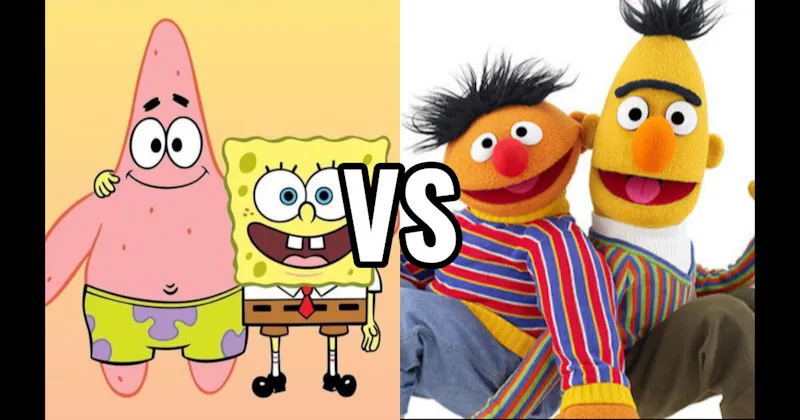 Bert & Ernie (Sesame Street) vs. SpongeBob & Patrick (SpongeBob SquarePants)