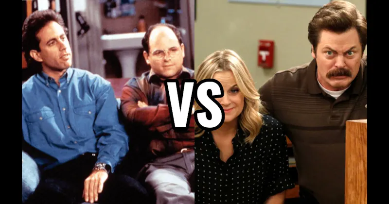 Jerry Seinfeld & George Costanza (Seinfeld) vs. Leslie Knope & Ron Swanson (Parks and Recreation)