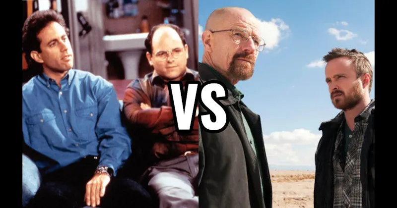 Jerry Seinfeld & George Costanza (Seinfeld) vs. Walter White & Jesse Pinkman (Breaking Bad)