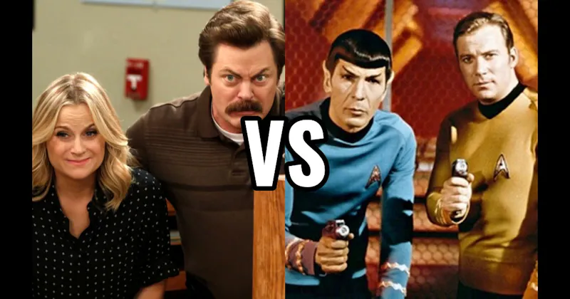 Kirk & Spock (Star Trek) vs. Leslie Knope & Ron Swanson (Parks and Recreation)