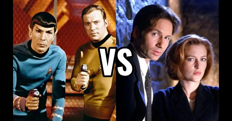 Kirk & Spock (Star Trek) vs. Mulder & Scully (The X-Files)