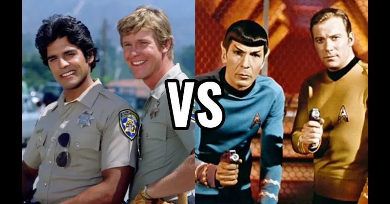 Kirk & Spock (Star Trek) vs. Ponch & Jon (CHiPs)