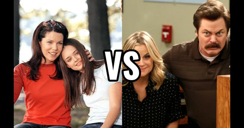 Leslie Knope & Ron Swanson (Parks and Recreation) vs. Lorelai & Rory Gilmore (Gilmore Girls)