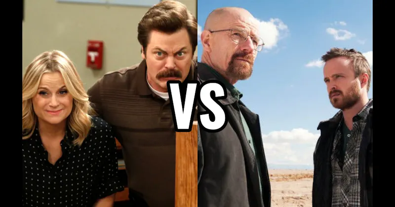 Leslie Knope & Ron Swanson (Parks and Recreation) vs. Walter White & Jesse Pinkman (Breaking Bad)