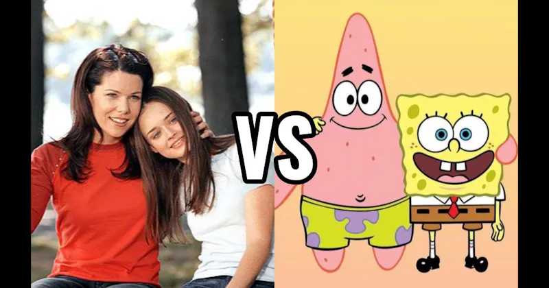 Lorelai & Rory Gilmore (Gilmore Girls) vs. SpongeBob & Patrick (SpongeBob SquarePants)