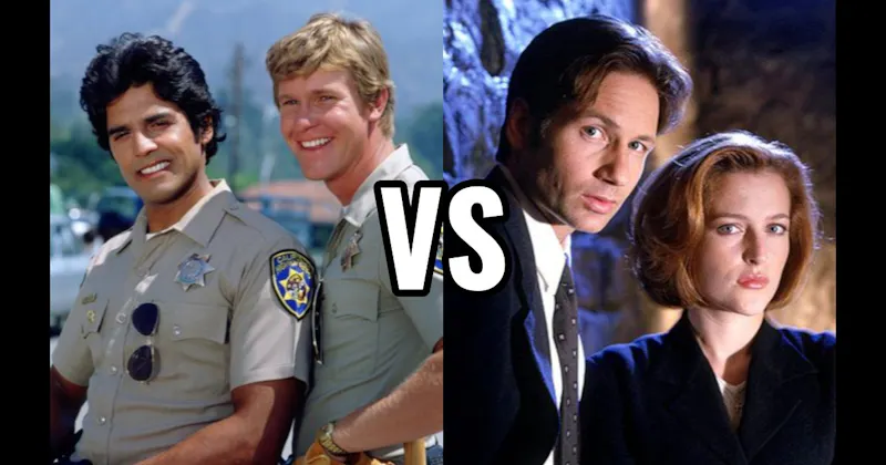 Mulder & Scully (The X-Files) vs. Ponch & Jon (CHiPs)