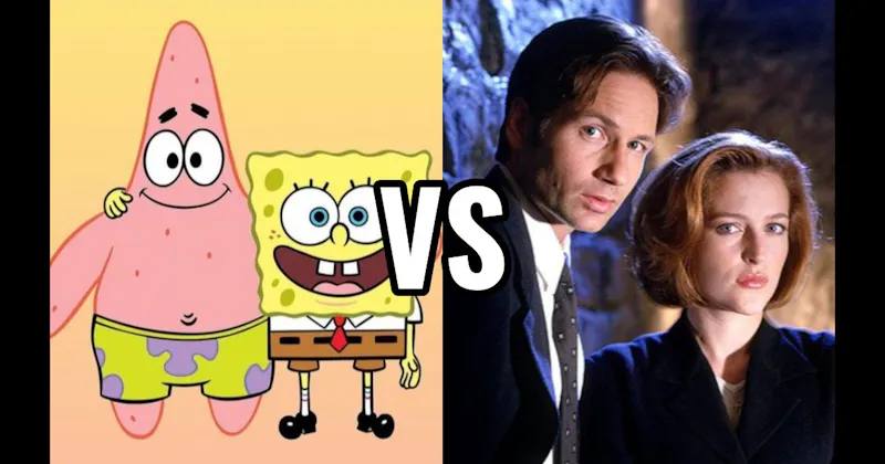Mulder & Scully (The X-Files) vs. SpongeBob & Patrick (SpongeBob SquarePants)