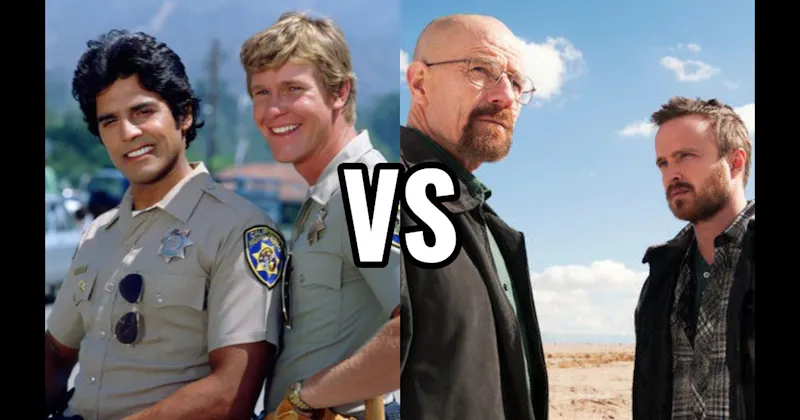 Ponch & Jon (CHiPs) vs. Walter White & Jesse Pinkman (Breaking Bad)