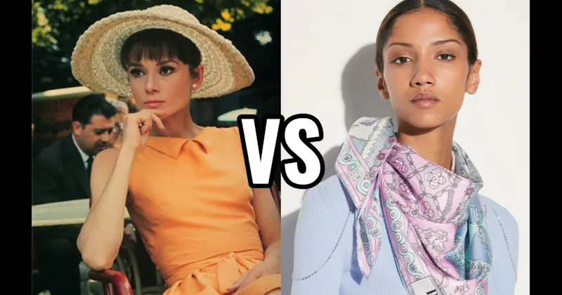 Silk Scarf vs. Wide Brim Hat