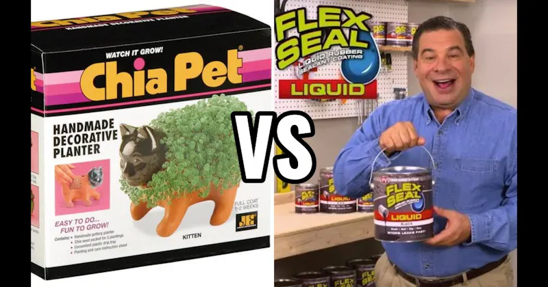 Chia Pet vs. Flex Seal