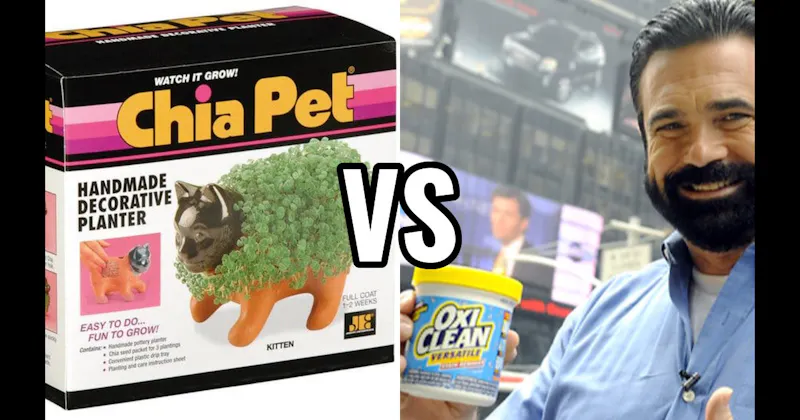Chia Pet vs. OxiClean