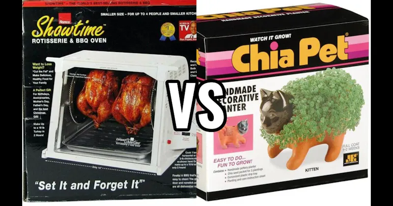 Chia Pet vs. Showtime Rotisserie