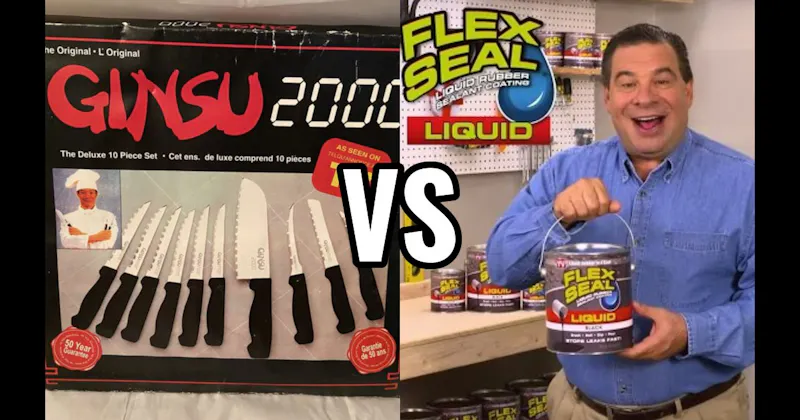 Flex Seal vs. Ginsu Knives
