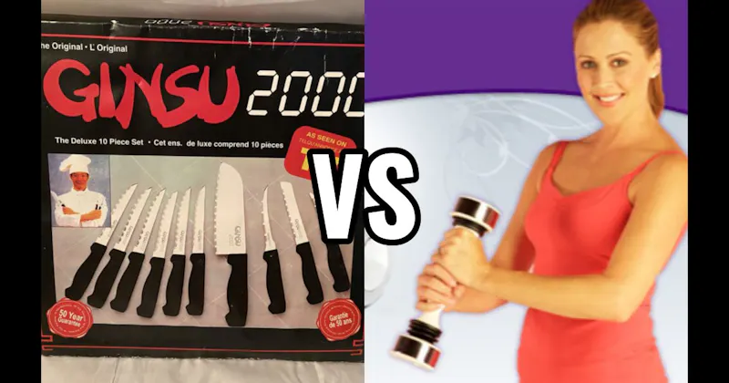 Ginsu Knives vs. Shake Weight