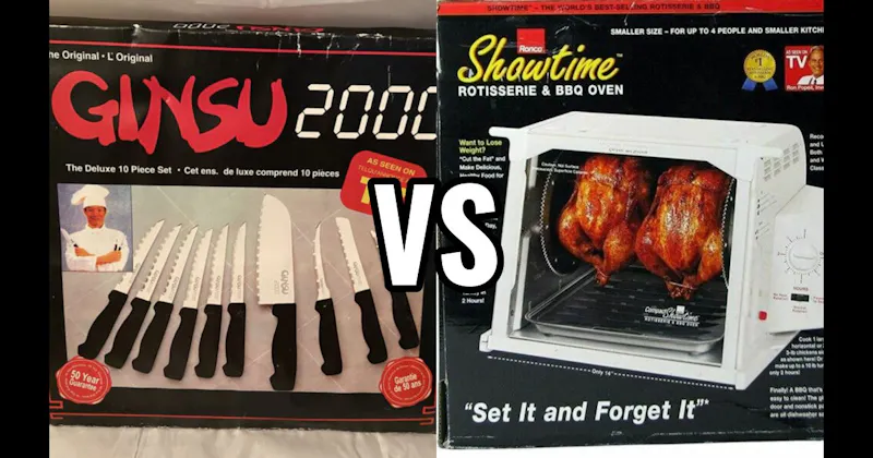 Ginsu Knives vs. Showtime Rotisserie