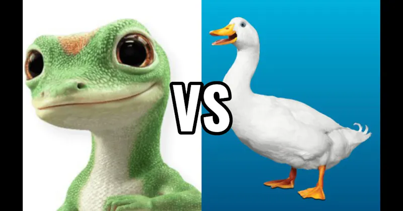 Aflac Duck vs. Geico Gecko