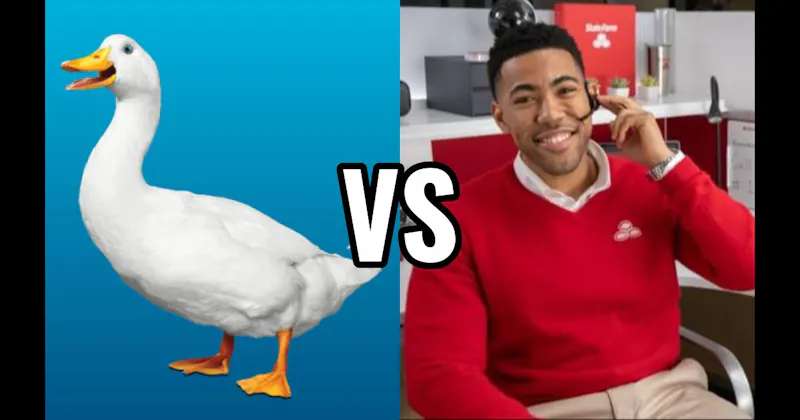 Aflac Duck vs. Jake from State Farm