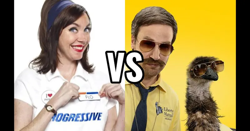 Flo (Progressive) vs. LiMu Emu (Liberty Mutual)