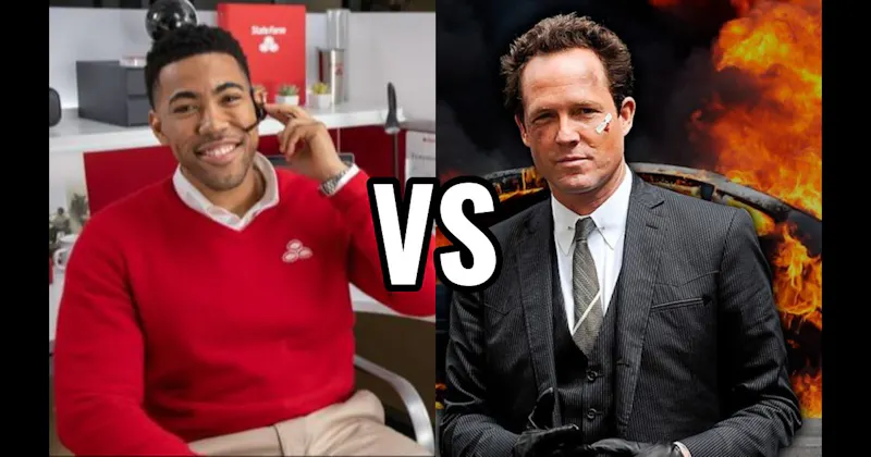 Jake from State Farm vs. Mayhem (Allstate)