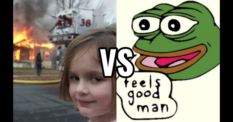 Disaster Girl vs. Pepe the Frog
