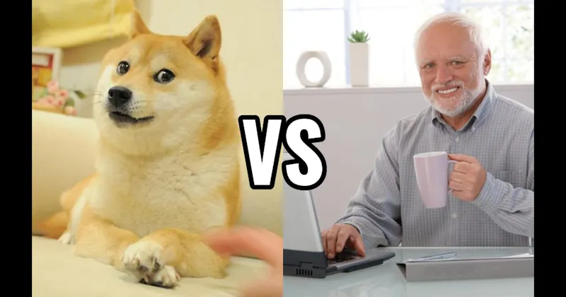 Doge vs. Hide the Pain Harold
