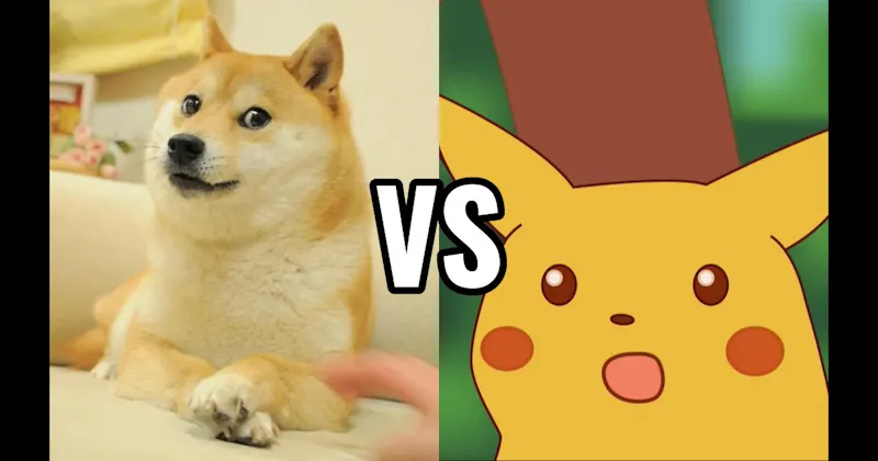 Doge vs. Surprised Pikachu
