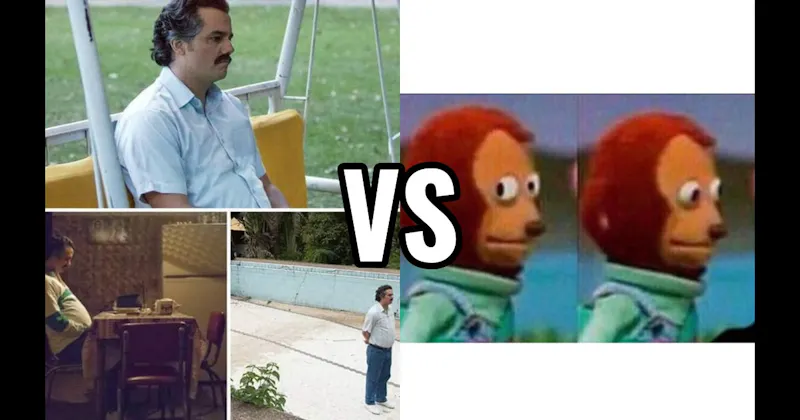 Monkey Puppet vs. Sad Pablo Escobar