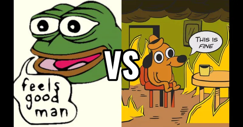 Pepe the Frog vs. This is Fine Dog