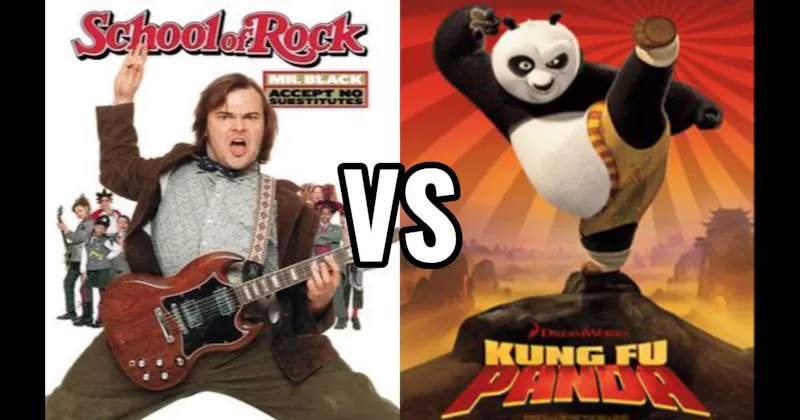 Kung Fu Panda vs. School of Rock