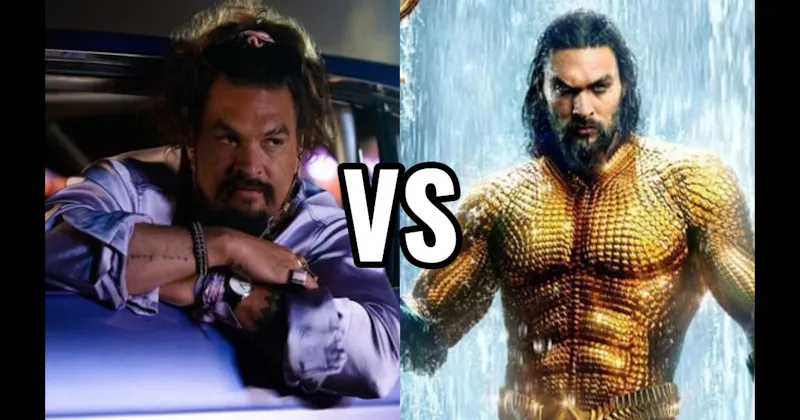 Aquaman in Aquaman vs. Dante Reyes in Fast X