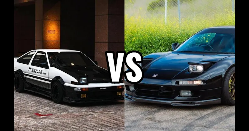 Honda NSX (First Gen) vs. Toyota AE86