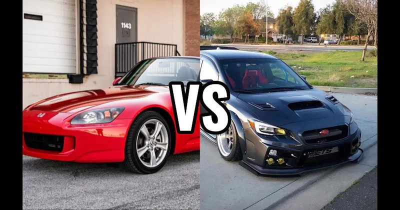 Honda S2000 vs. Subaru Impreza WRX