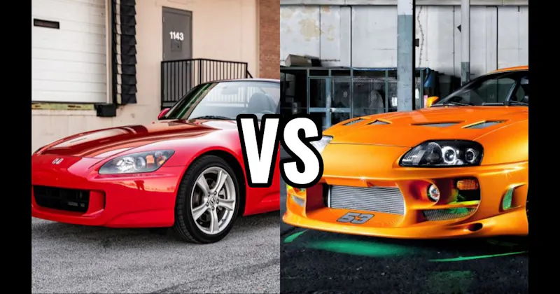 Honda S2000 vs. Toyota Supra MK4